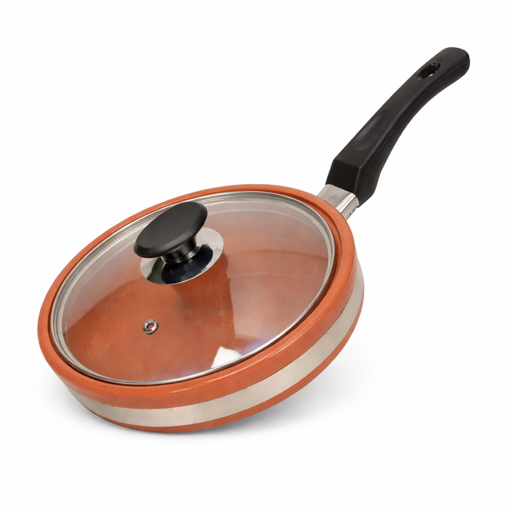 Glazed Clay Fry Pan