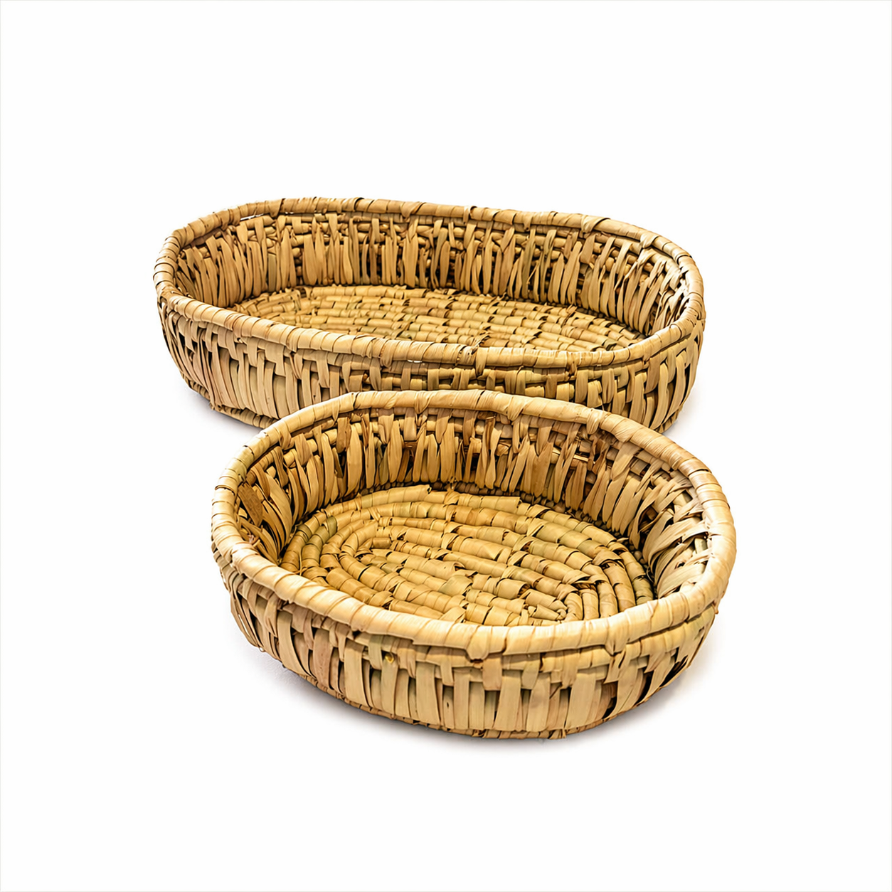 Handwoven Natural Fruit Basket Set