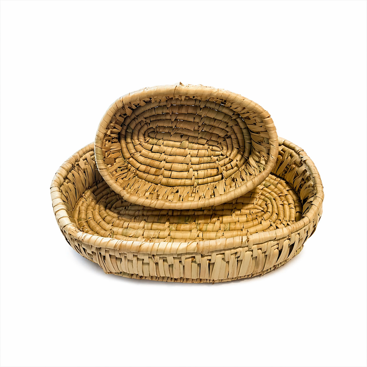 Handwoven Natural Fruit Basket Set